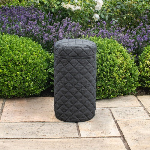 Product photograph of Maze Fabric 10kg Gas Bottle Cover In Charcoal from Olivia's