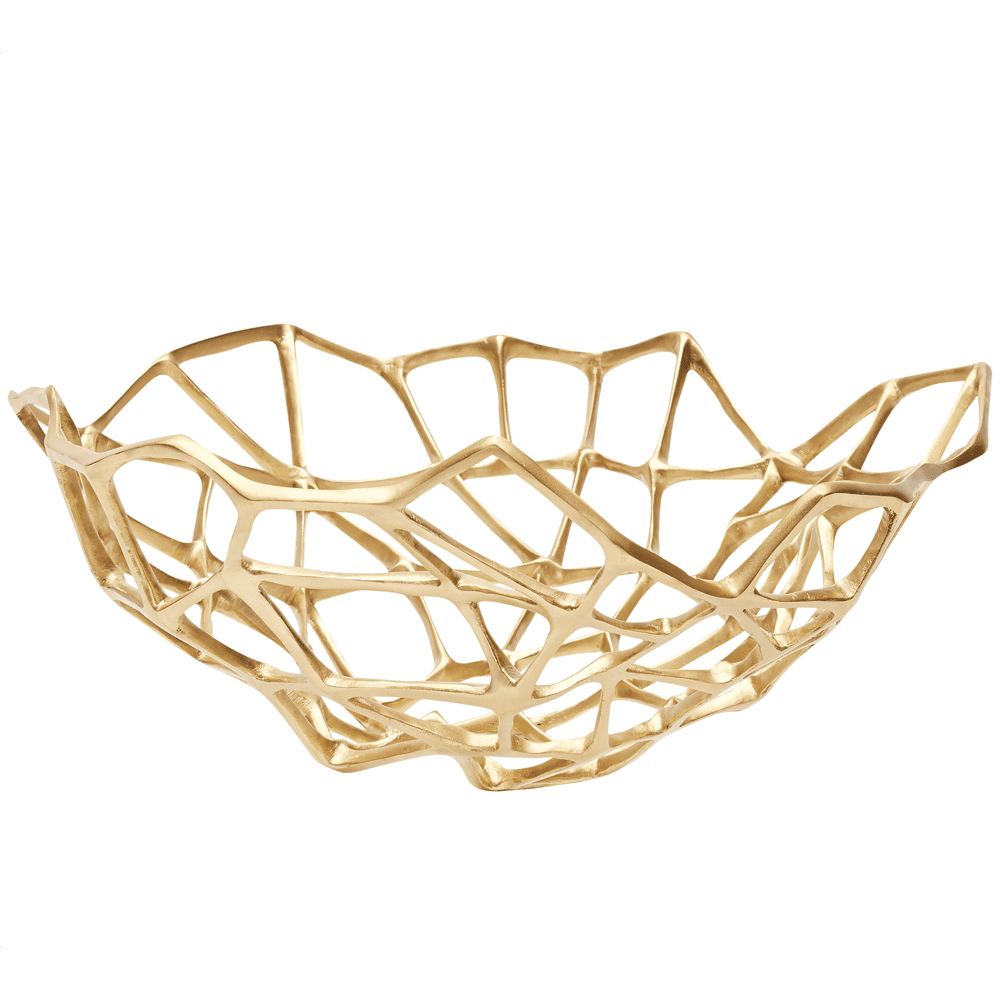 Product photograph of Tom Dixon Bone Bowl Extra Large Brass from Olivia's