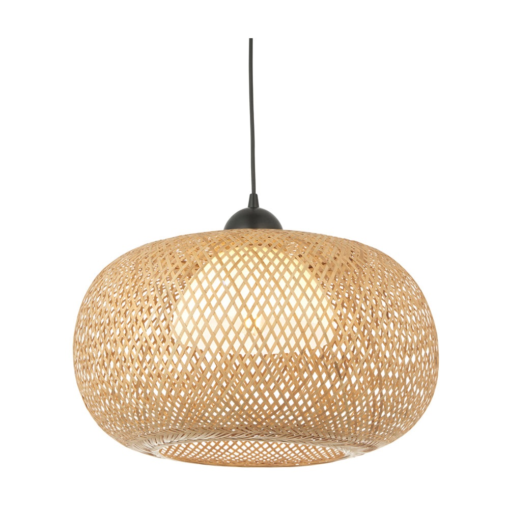 Gallery Interiors Bayley 1 Globe Pendant Light in Natural