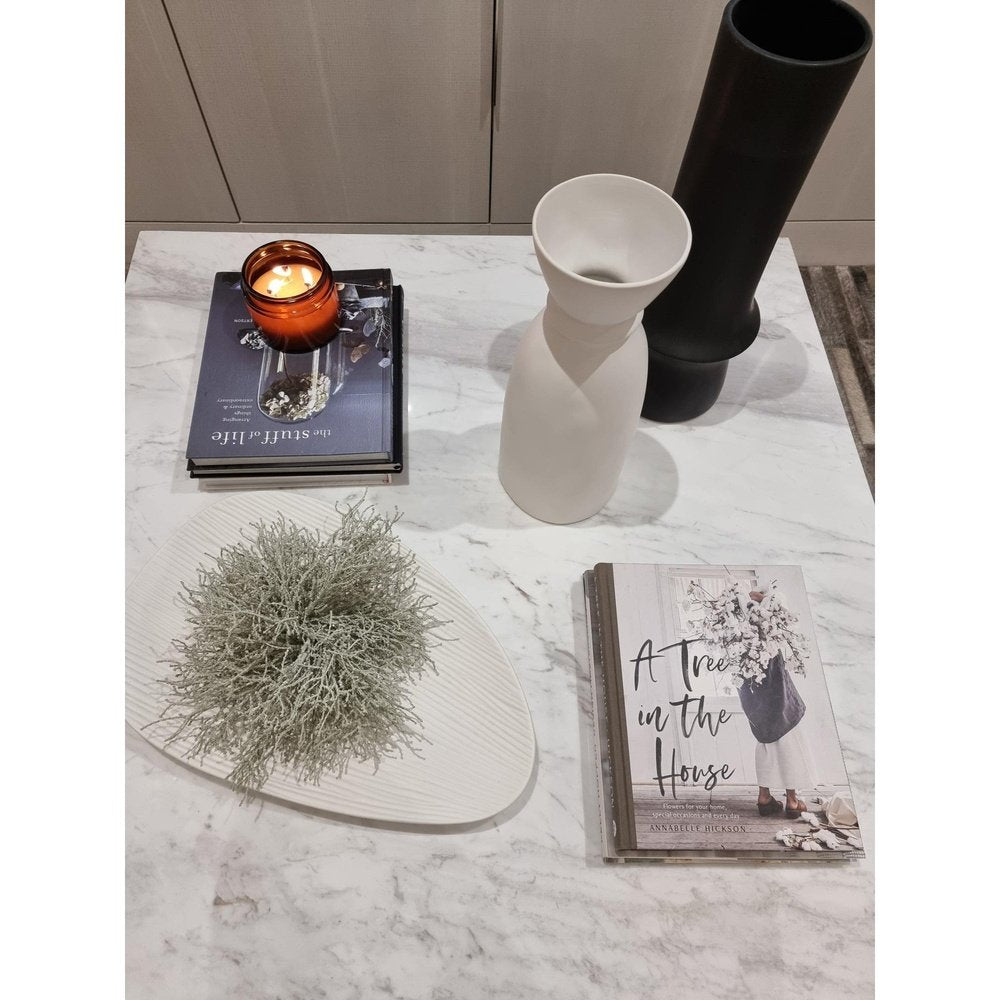 Product photograph of Olivia S Inca Dark Grey Vase from Olivia's.