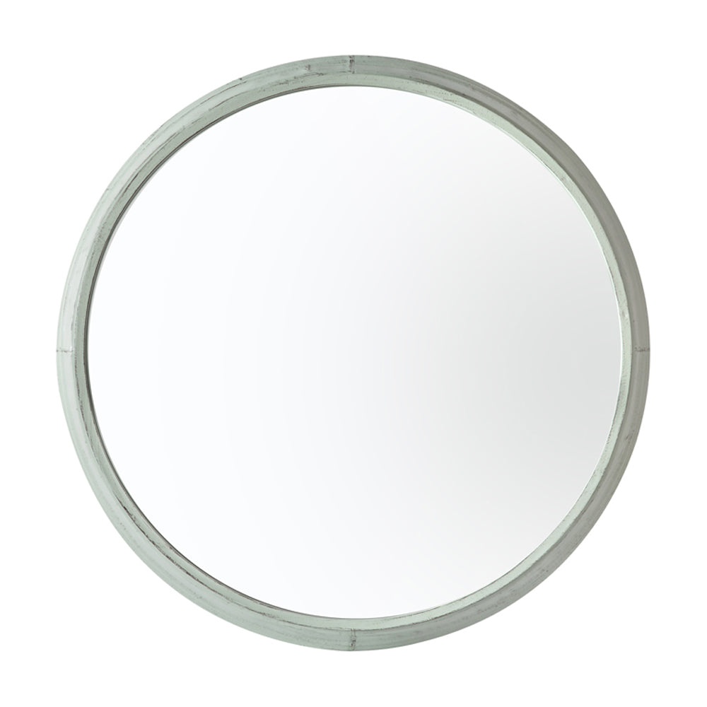 Product photograph of Gallery Interiors Crumpinton Outdoor Mirror In Mint Green from Olivia's