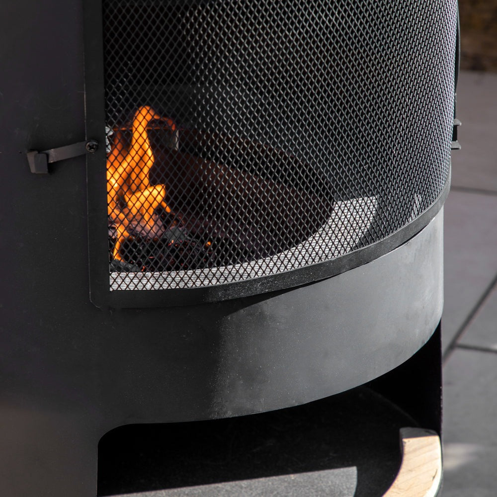 Product photograph of Gallery Interiors Fendi Chiminea With Pizza Oven from Olivia's.