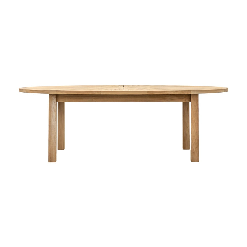 Product photograph of Gallery Interiors Champy Outdoor Dining Table In Natural from Olivia's