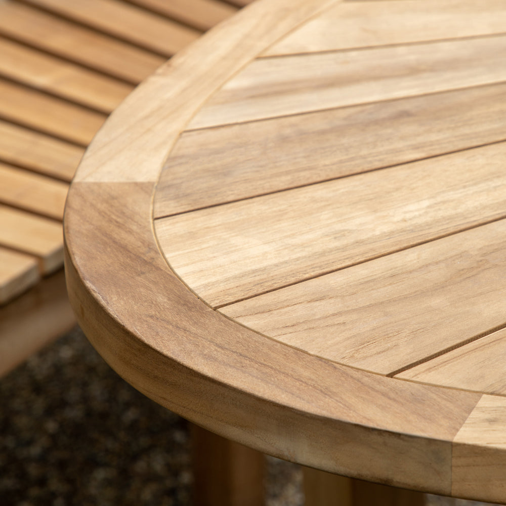 Product photograph of Gallery Interiors Champy Outdoor Dining Table In Natural from Olivia's.