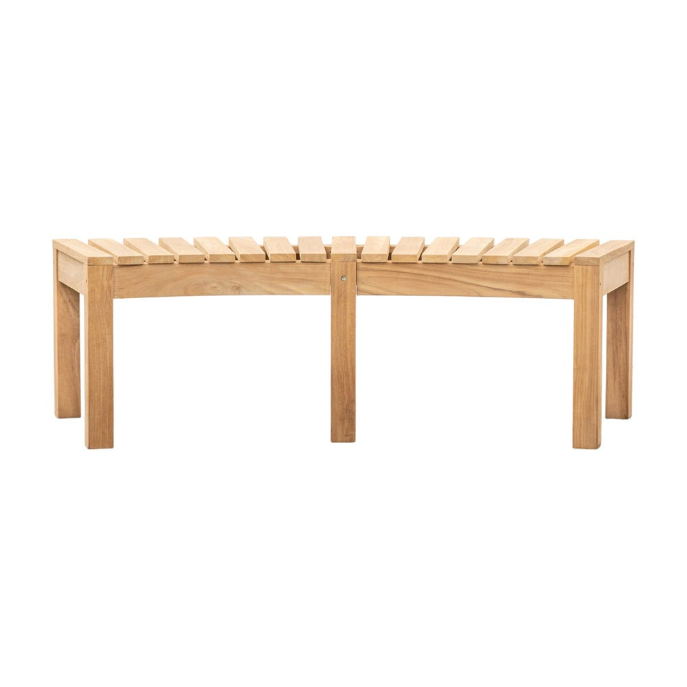 Product photograph of Gallery Interiors Champy Outdoor Bench In Natural from Olivia's