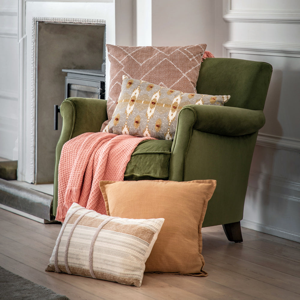 Product photograph of Gallery Interiors Provence Mustard Cushion Cover from Olivia's.