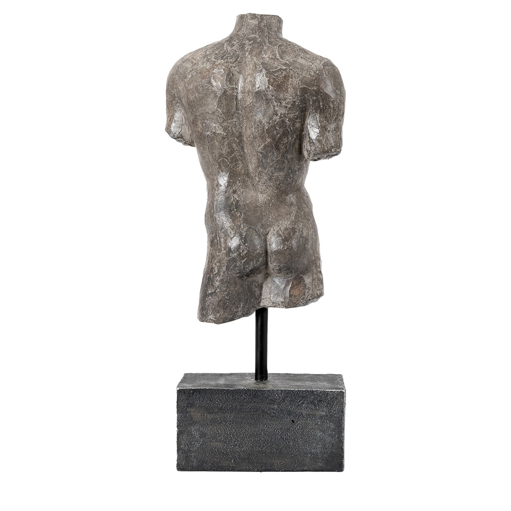 Product photograph of Gallery Interiors Mascualine Sculpture In Grey from Olivia's.