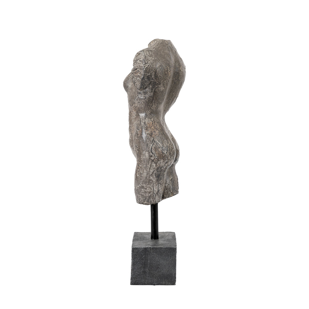 Product photograph of Gallery Interiors Feminine Sculpture In Grey from Olivia's.