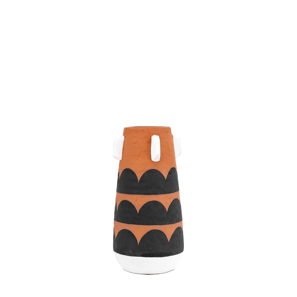 Product photograph of Gallery Interiors Farley Vase In Multicolour Medium from Olivia's.
