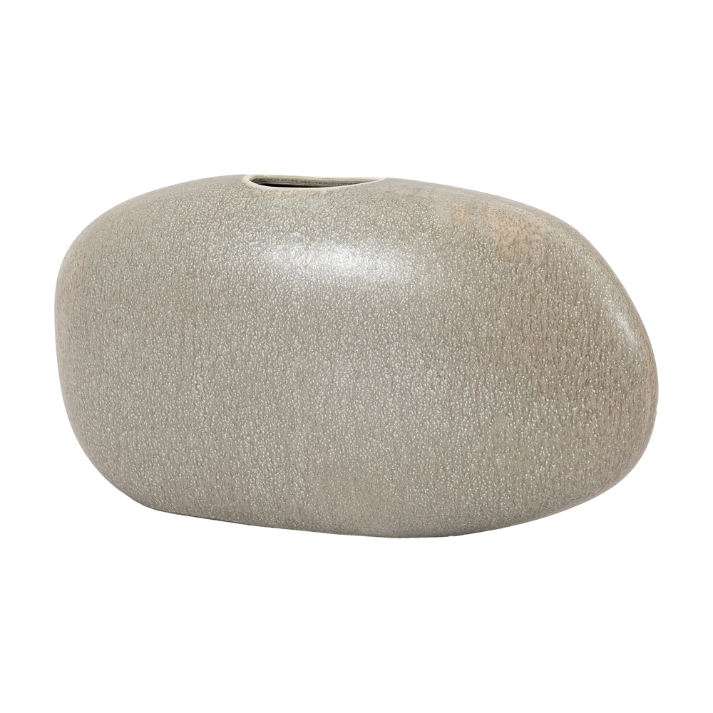 Product photograph of Gallery Interiors Kai Vase In Pebble Small from Olivia's.