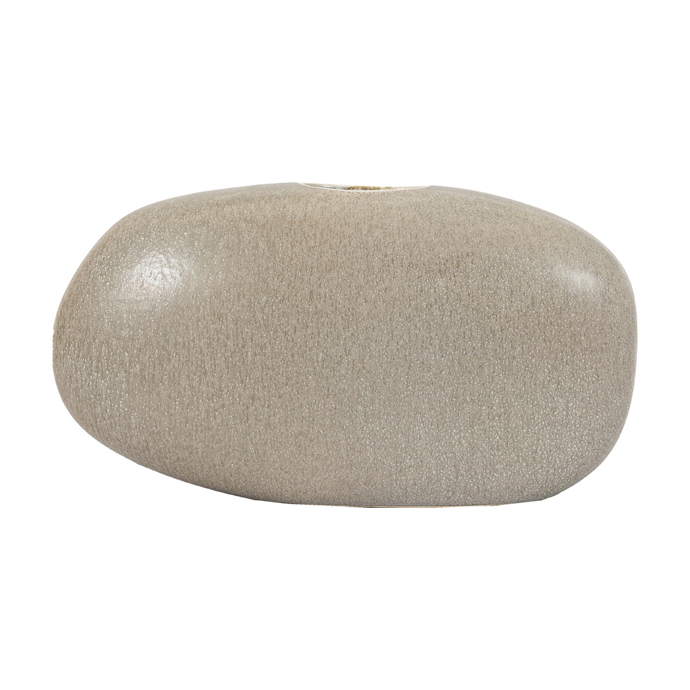Product photograph of Gallery Interiors Kai Vase In Pebble Small from Olivia's.