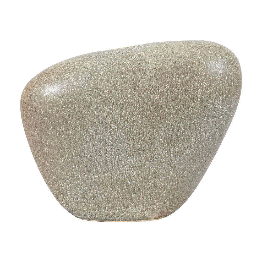 Product photograph of Gallery Interiors Kai Vase In Pebble Large from Olivia's.