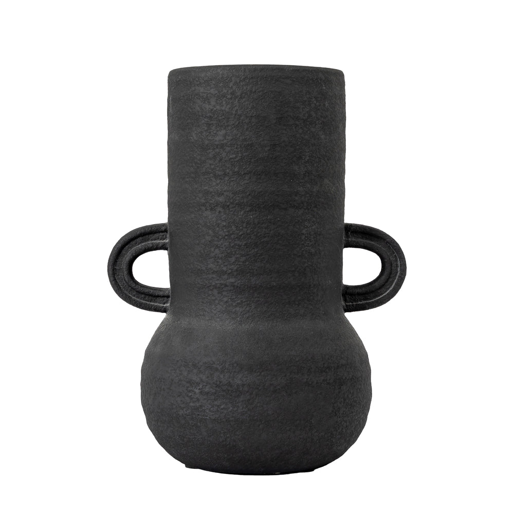 Product photograph of Gallery Interiors Gorka Vase In Black Large from Olivia's.