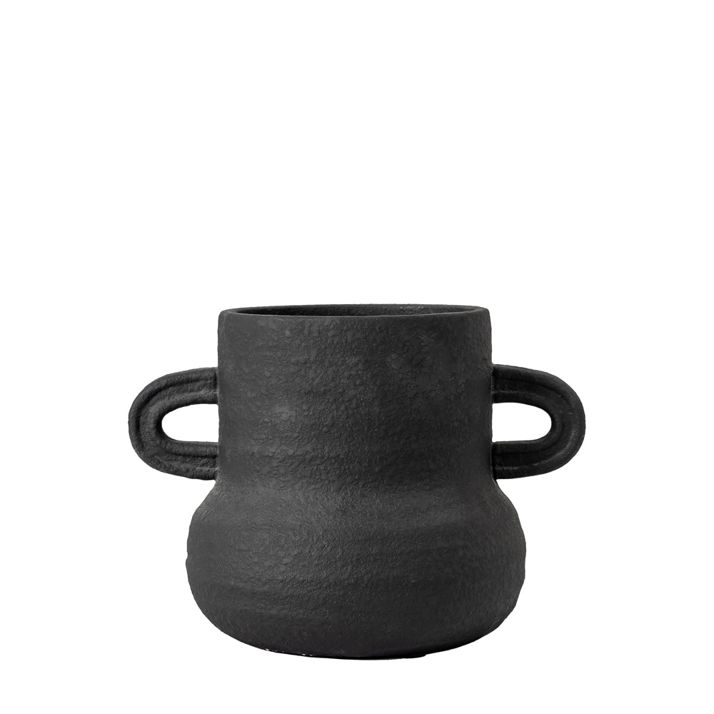Product photograph of Gallery Interiors Gorka Vase In Black Large from Olivia's