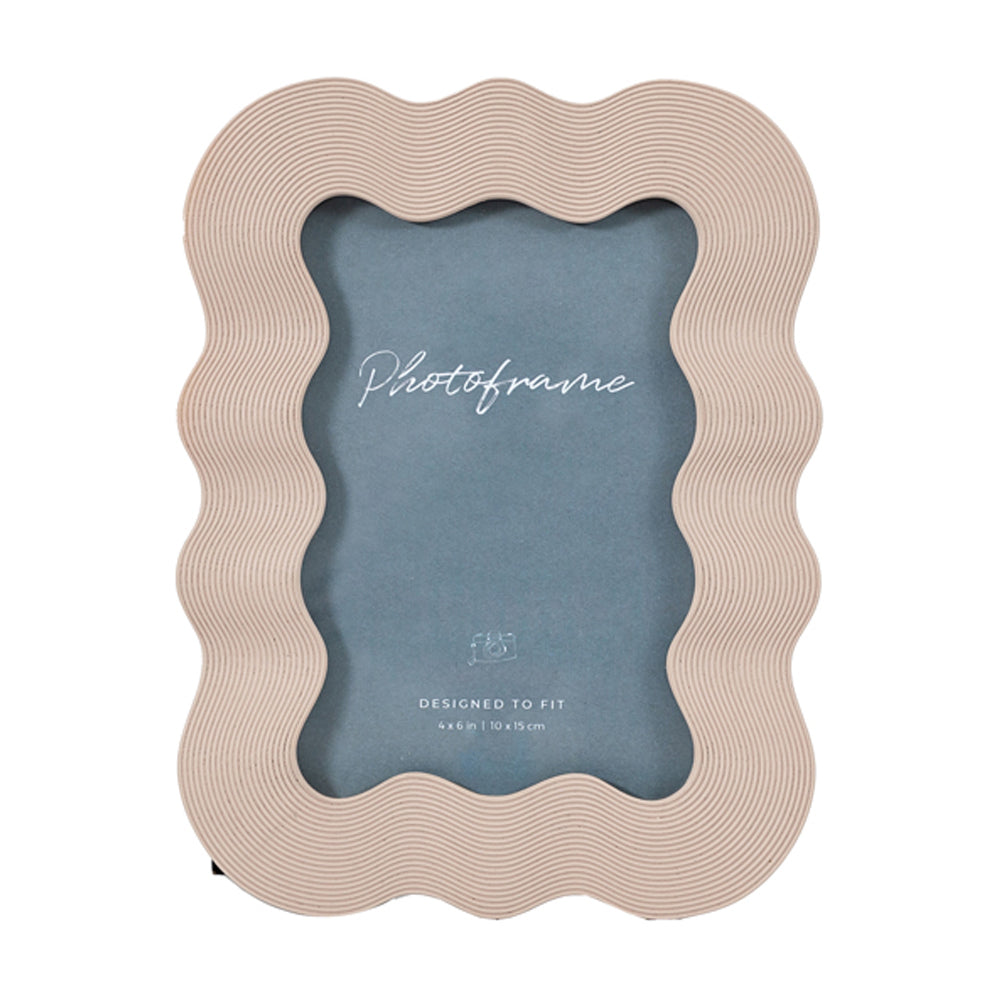 Product photograph of Gallery Interiors Curvy Photo Frame In Clay 5x7 Inch from Olivia's