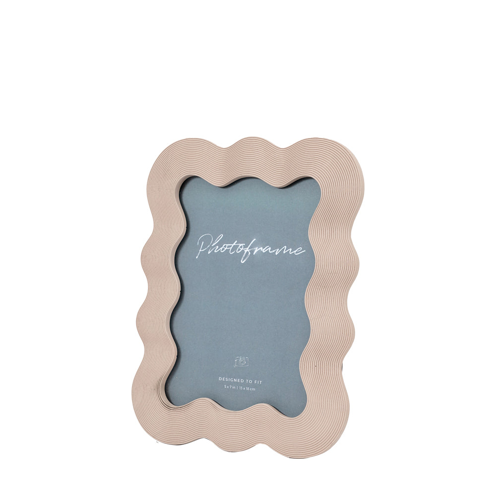 Product photograph of Gallery Interiors Curvy Photo Frame In Clay 4x6 Inch from Olivia's.