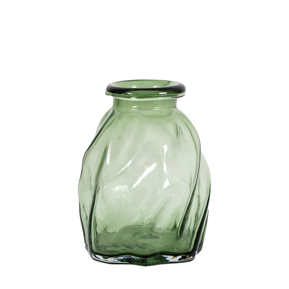 Gallery Interiors Seren Vase In Green Large