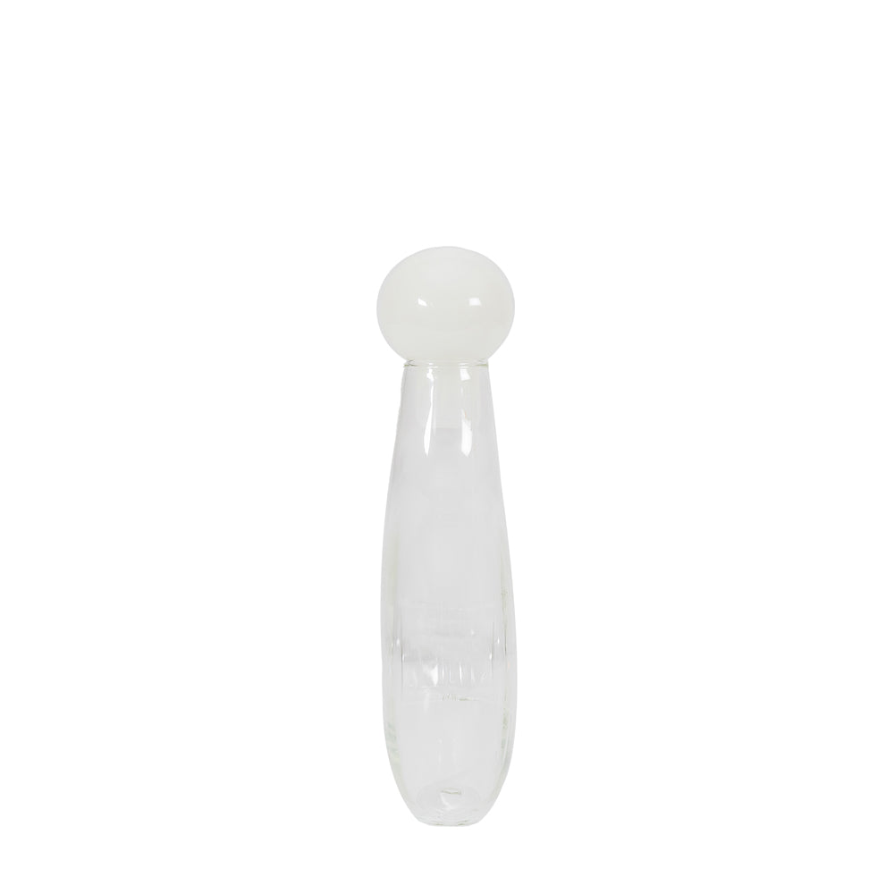 Product photograph of Gallery Interiors Jango Bottle With Stopper In White from Olivia's.