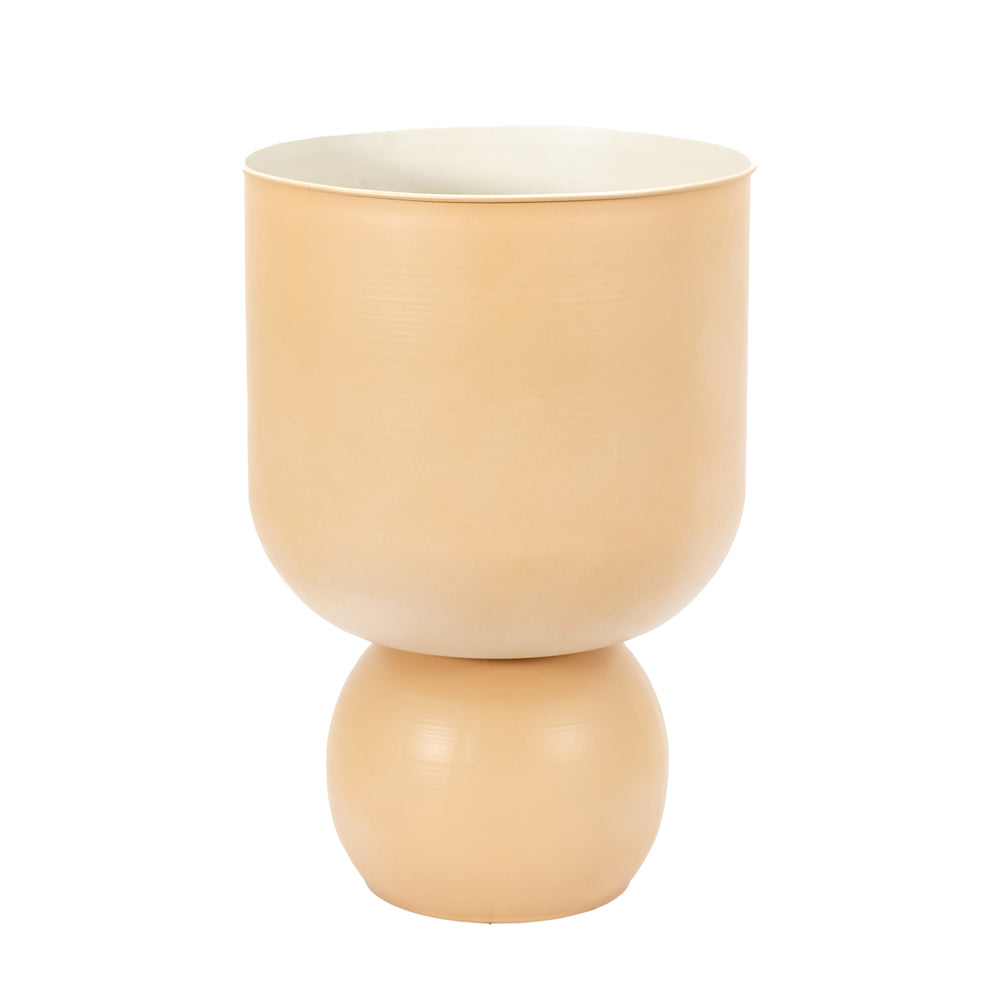 Gallery Interiors Venus Ball Planter In Pebble