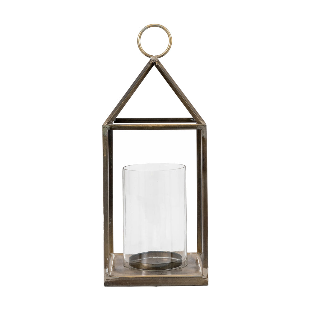 Product photograph of Gallery Interiors Hoxton Lantern In Bronze S Small from Olivia's