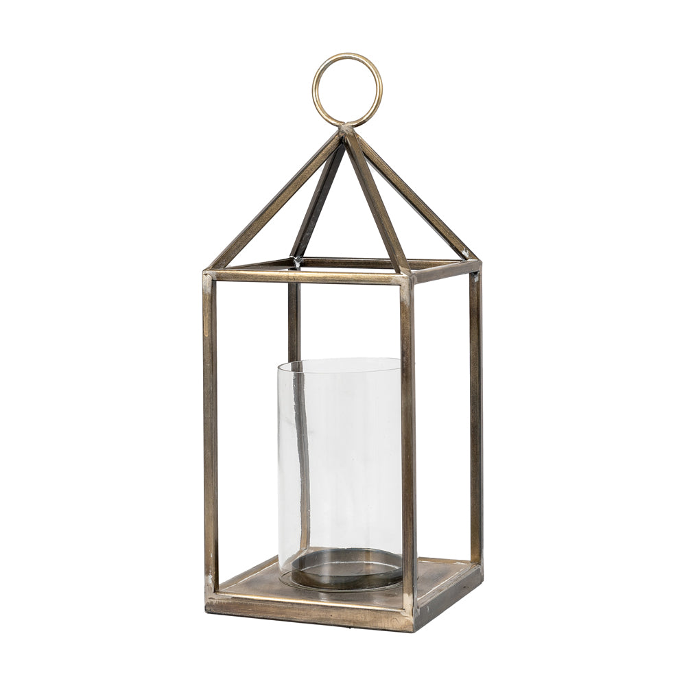 Product photograph of Gallery Interiors Hoxton Lantern In Bronze S Small from Olivia's.