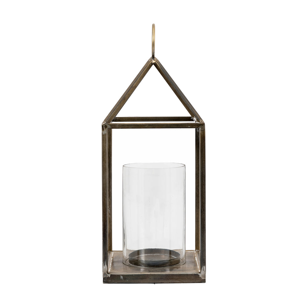Product photograph of Gallery Interiors Hoxton Lantern In Bronze S Small from Olivia's.