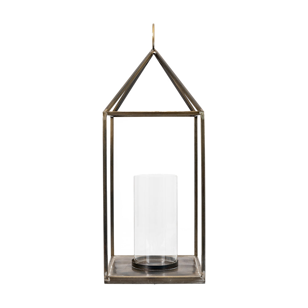 Product photograph of Gallery Interiors Hoxton Lantern In Bronze L Large from Olivia's.