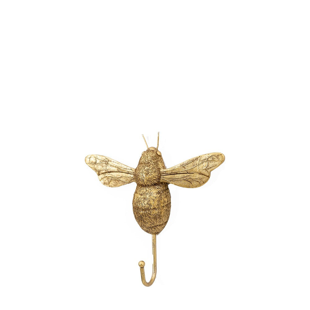 Product photograph of Gallery Interiors Honey Bee Hook In Gold from Olivia's.