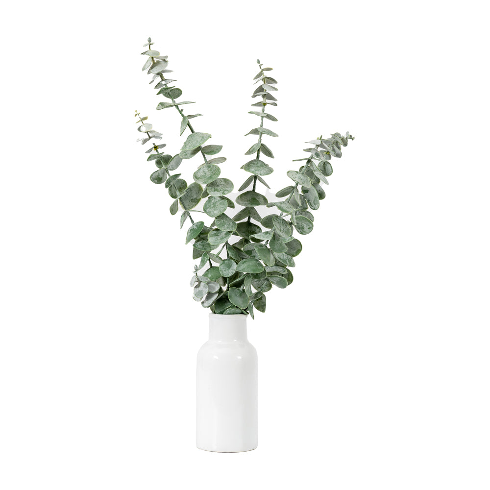 Gallery Interiors Vase With Faux Eucalyptus Stems