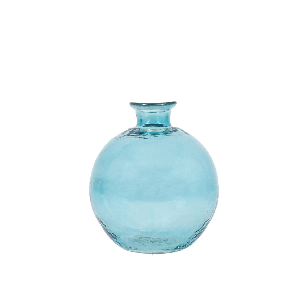 Gallery Interiors Wobble Vase In Ocean Blue Small