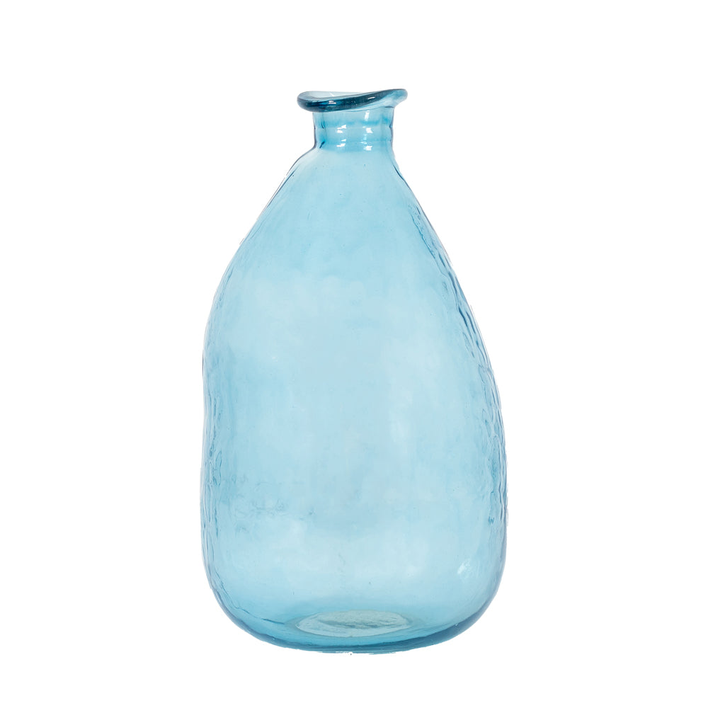 Product photograph of Gallery Interiors Wobble Vase In Ocean Blue Small from Olivia's.