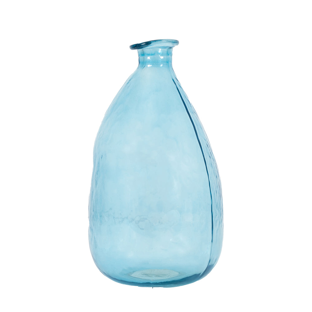 Product photograph of Gallery Interiors Wobble Vase In Ocean Blue Large from Olivia's.