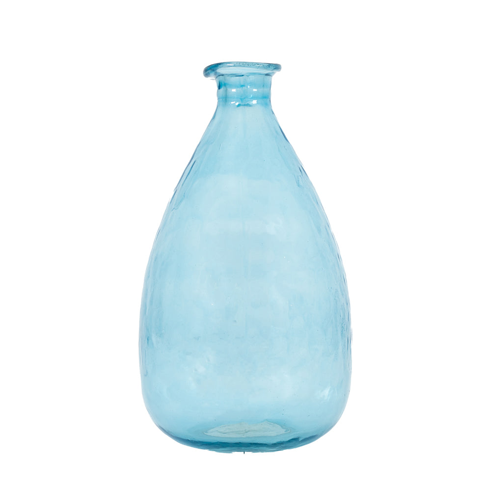 Product photograph of Gallery Interiors Wobble Vase In Ocean Blue Small from Olivia's.