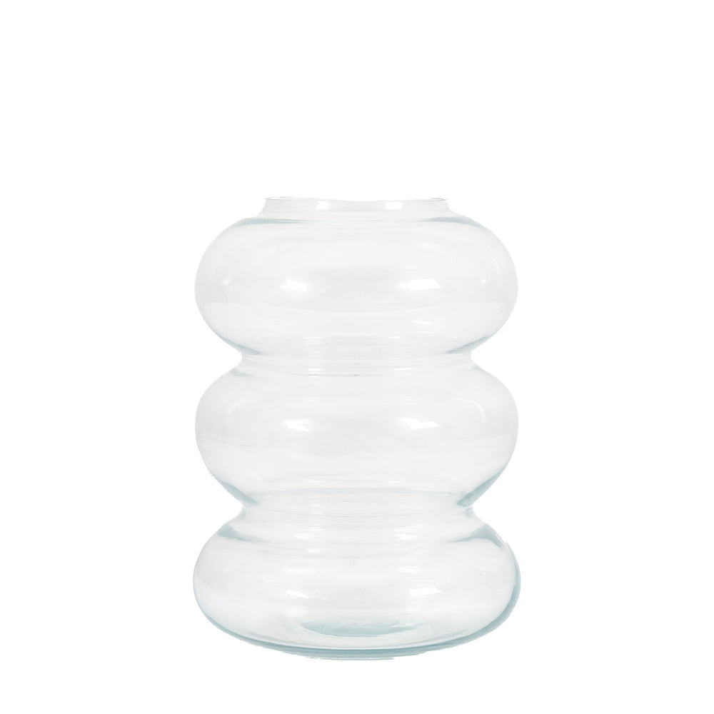 Gallery Interiors Pelo Tall Vase In Clear Small