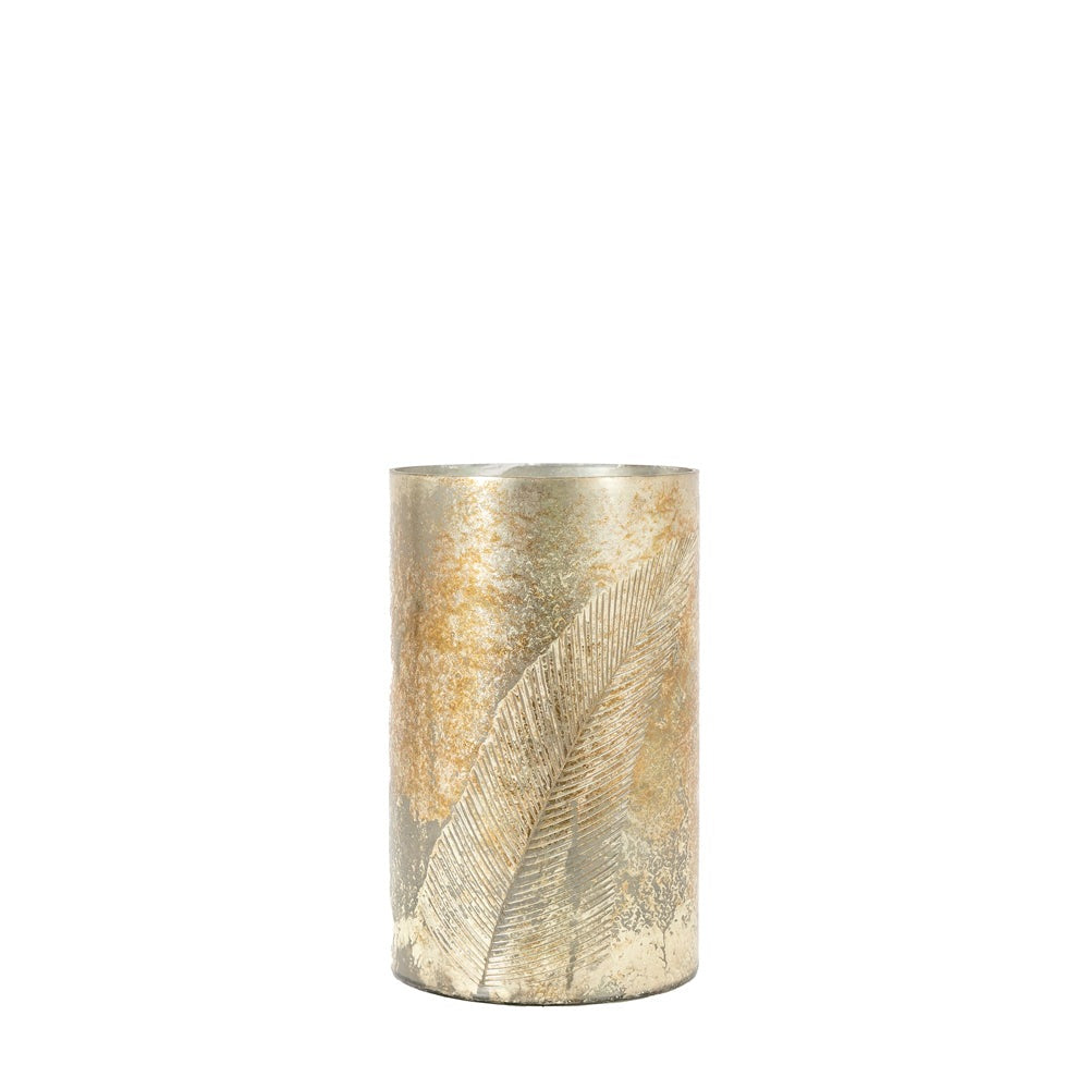 Product photograph of Gallery Interiors Flume Hurricane In Antique Gold Large from Olivia's.