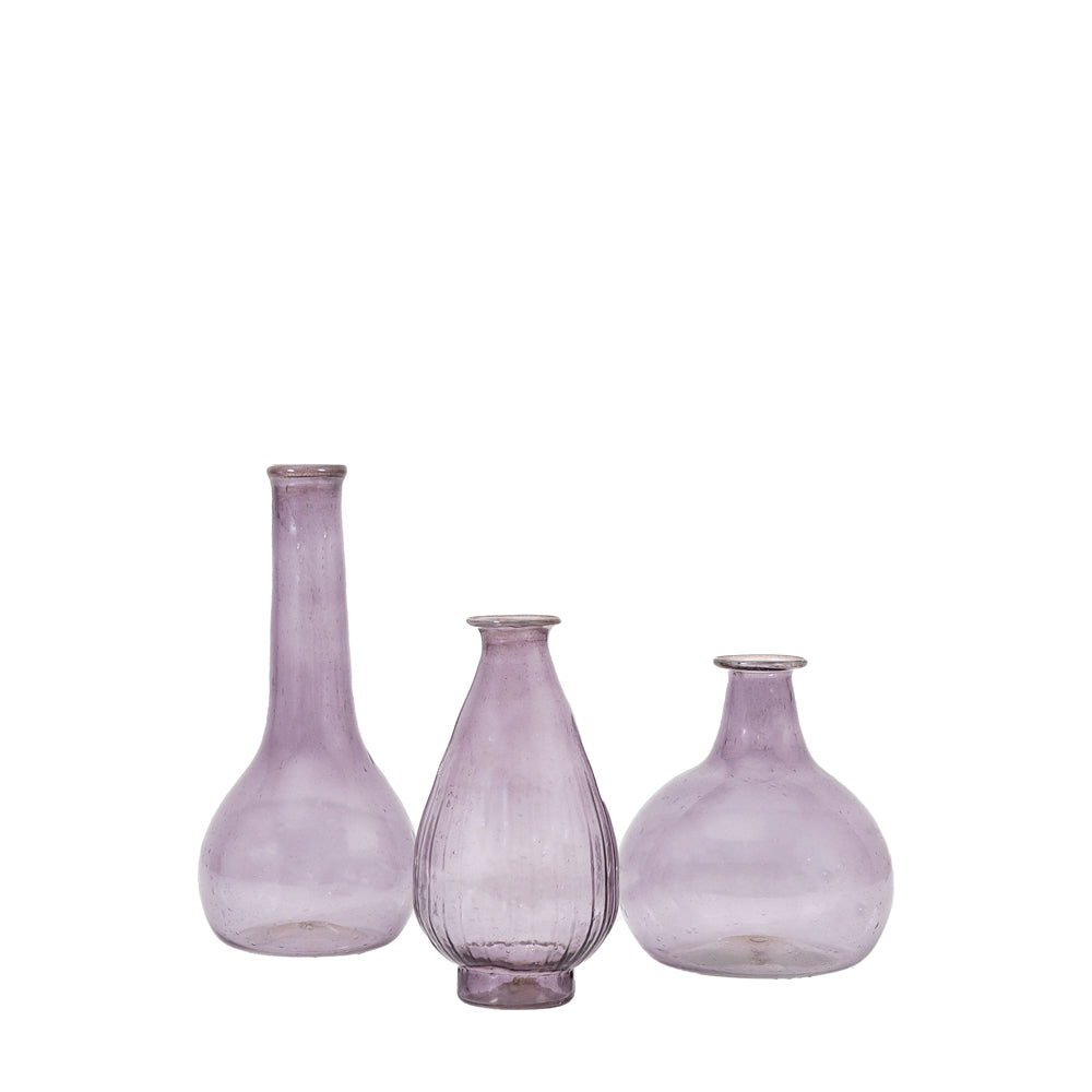 Product photograph of Gallery Interiors Set Of 3 Buba Vases In Grey from Olivia's
