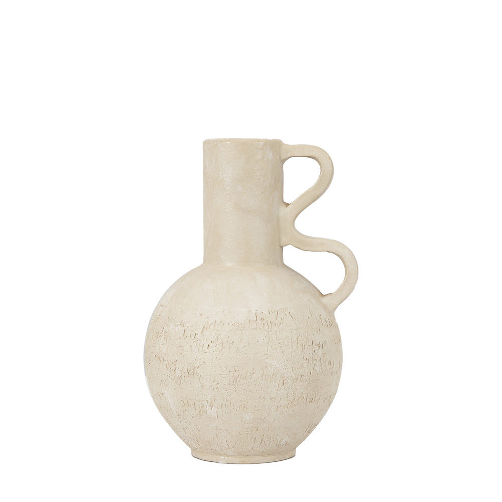 Gallery Interiors Samba Vase In Light Grey