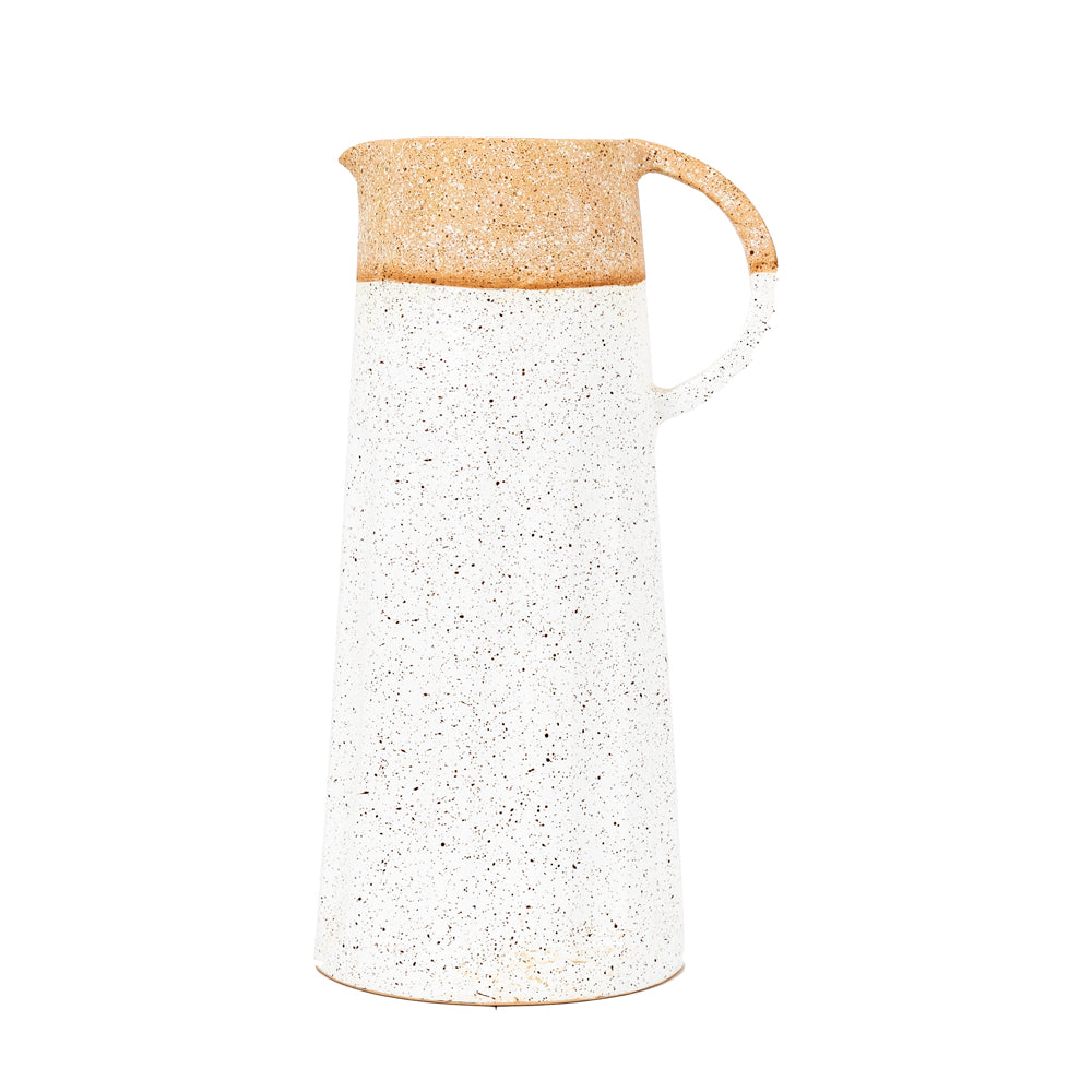 Product photograph of Gallery Interiors Fallow Pitcher Vase In White from Olivia's.