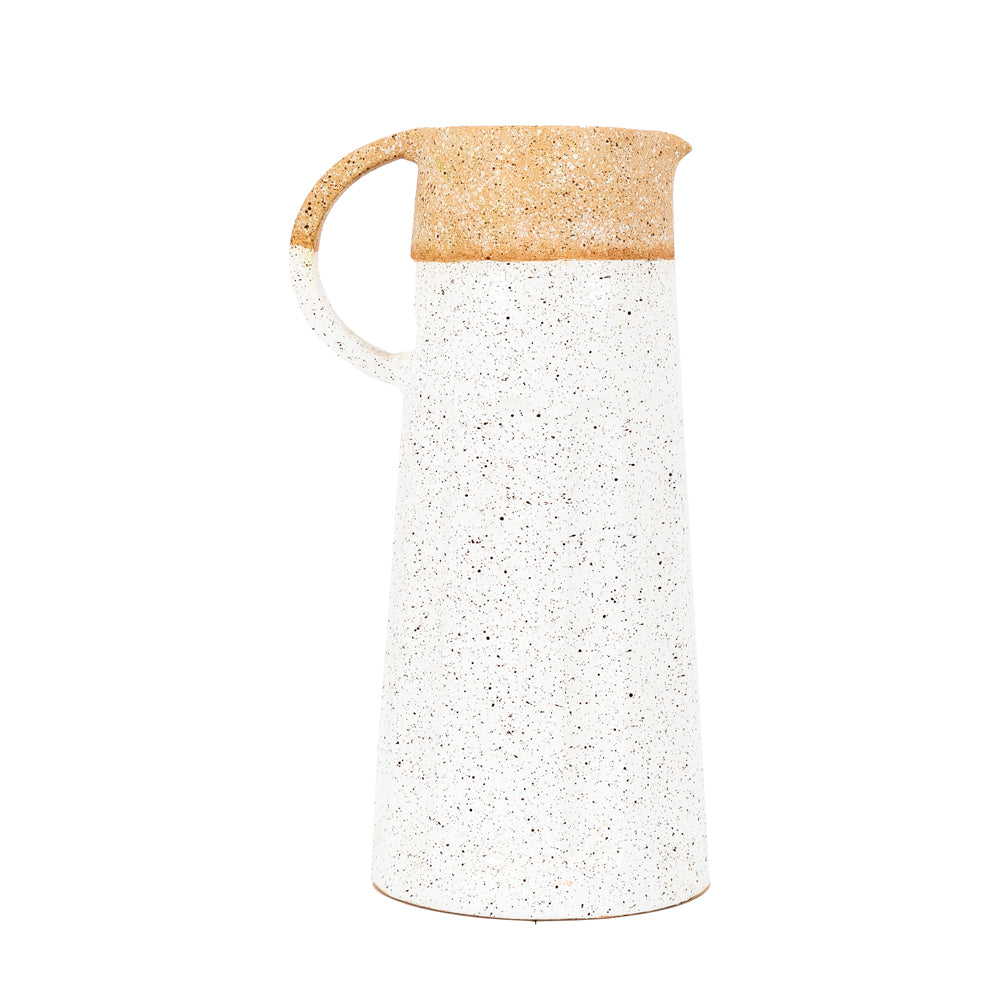 Product photograph of Gallery Interiors Fallow Pitcher Vase In White from Olivia's.