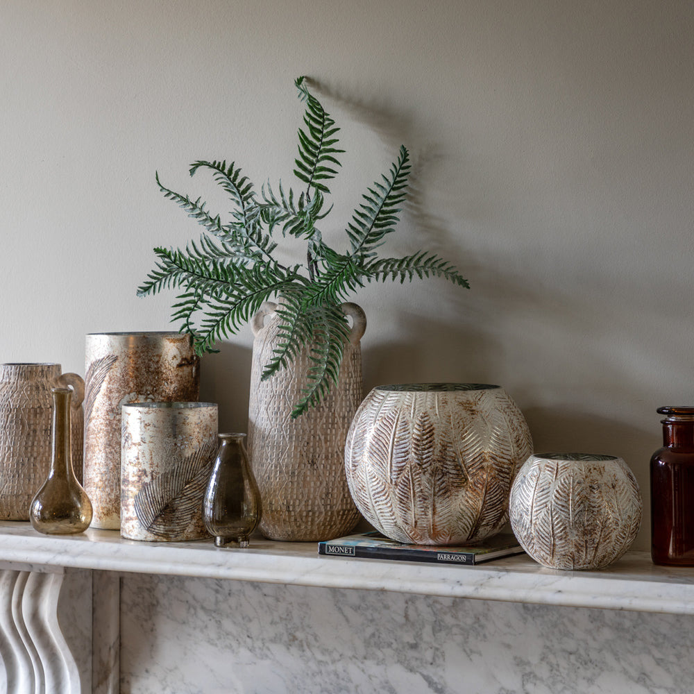 Product photograph of Gallery Interiors Ilar Vase In Earthy White Large from Olivia's.