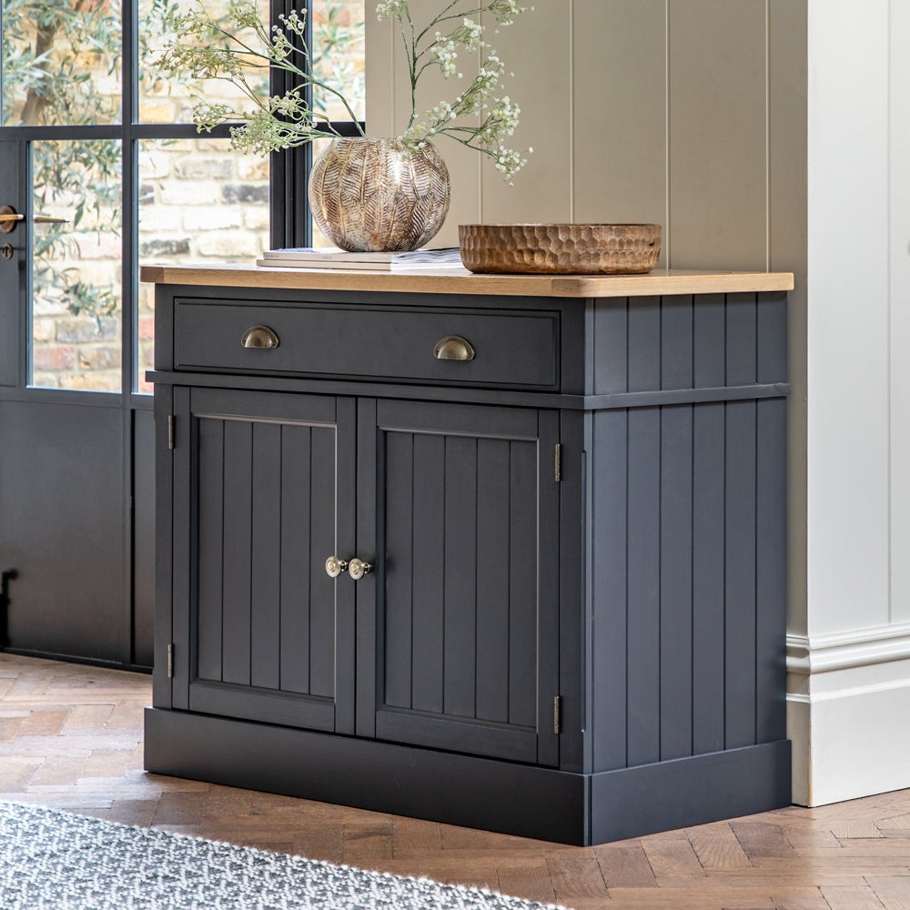 Product photograph of Gallery Interiors Sandon 2 Door Sideboard In Meteor from Olivia's.