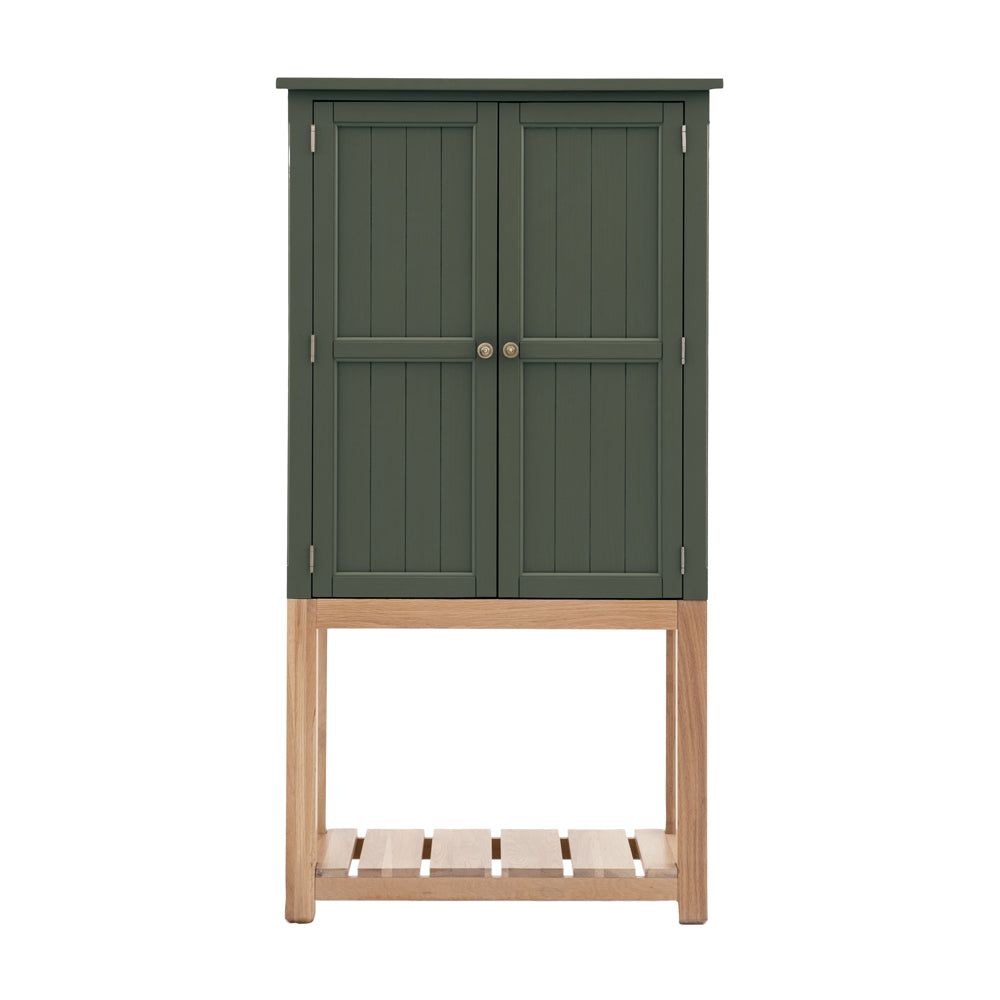 Product photograph of Gallery Interiors Sandon 2 Door Cupboard In Moss from Olivia's