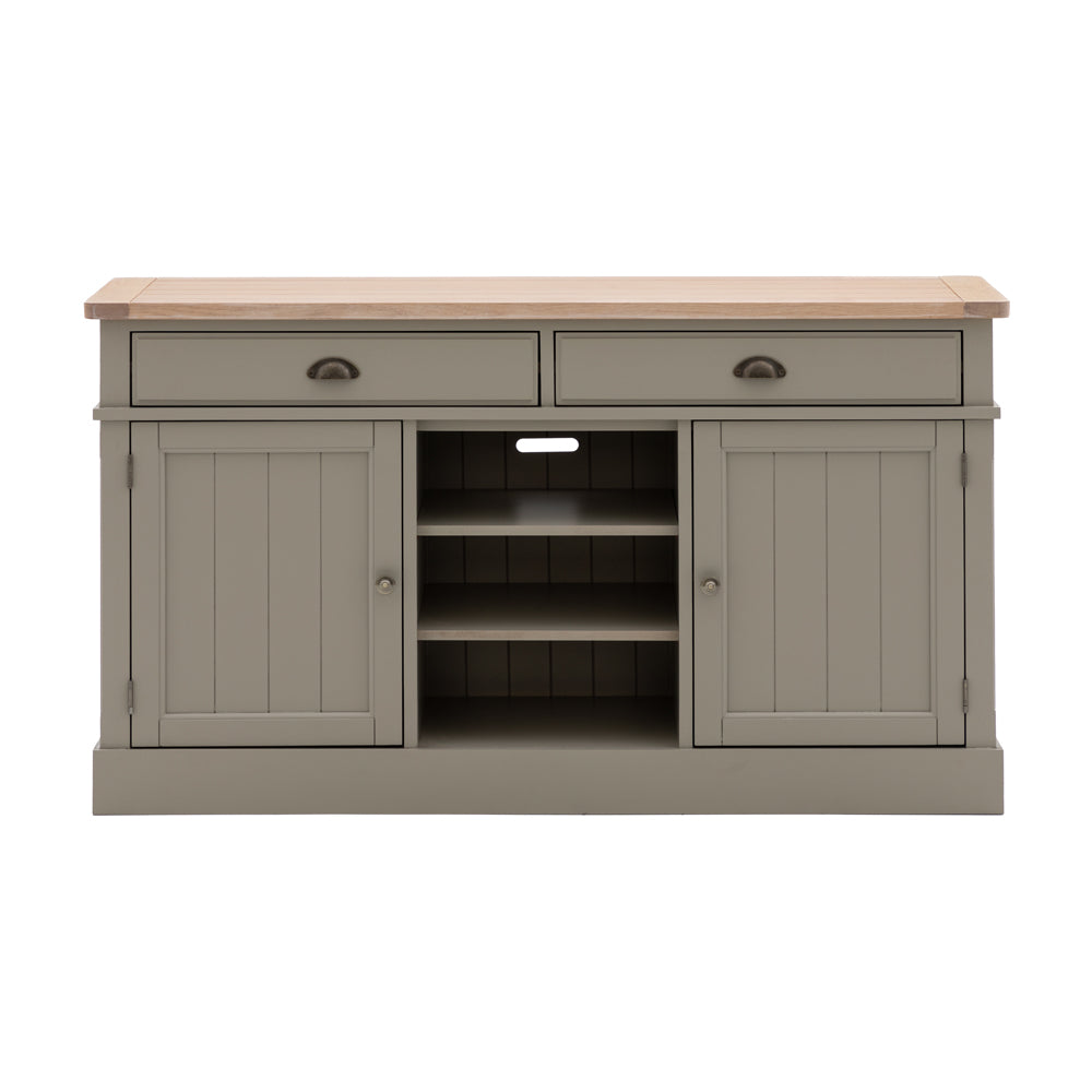 Product photograph of Gallery Interiors Sandon 2 Door 2 Drawer Sideboard In Prairie from Olivia's
