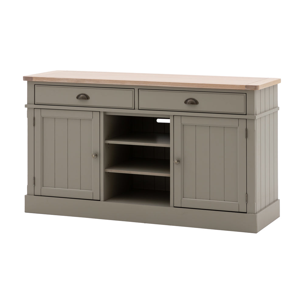 Product photograph of Gallery Interiors Sandon 2 Door 2 Drawer Sideboard In Prairie from Olivia's.