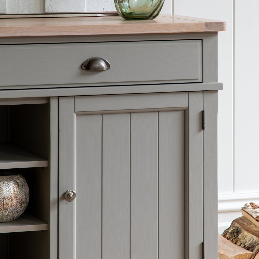 Product photograph of Gallery Interiors Sandon 2 Door 2 Drawer Sideboard In Prairie from Olivia's.
