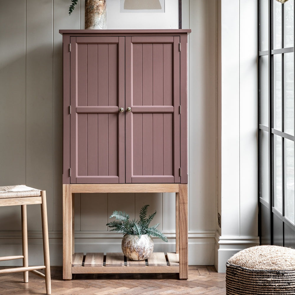 Product photograph of Gallery Interiors Sandon 2 Door Cupboard In Clay from Olivia's.
