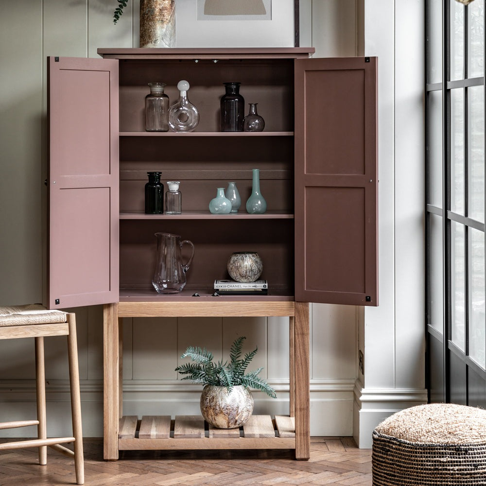 Product photograph of Gallery Interiors Sandon 2 Door Cupboard In Clay from Olivia's.