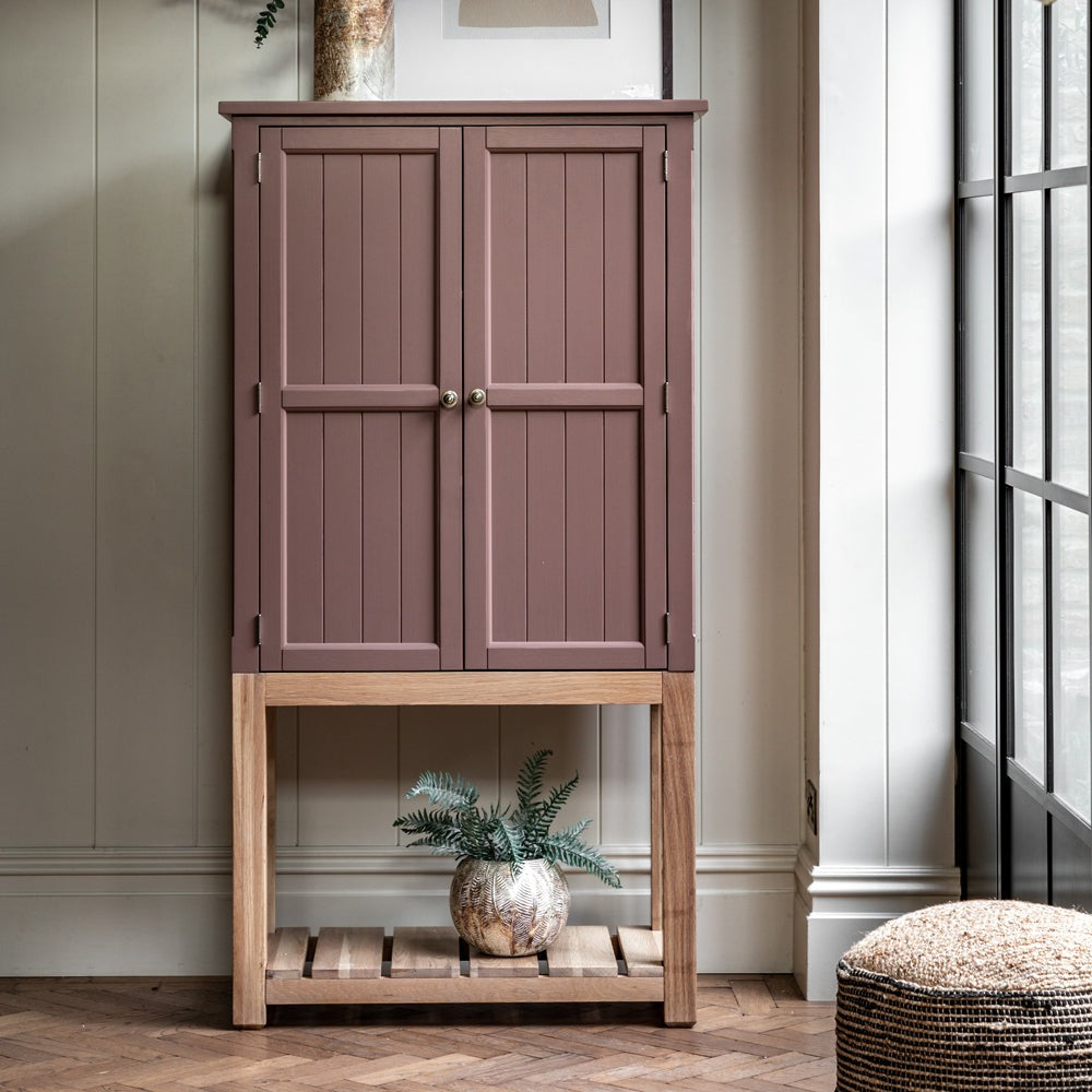 Product photograph of Gallery Interiors Sandon 2 Door Cupboard In Clay from Olivia's.