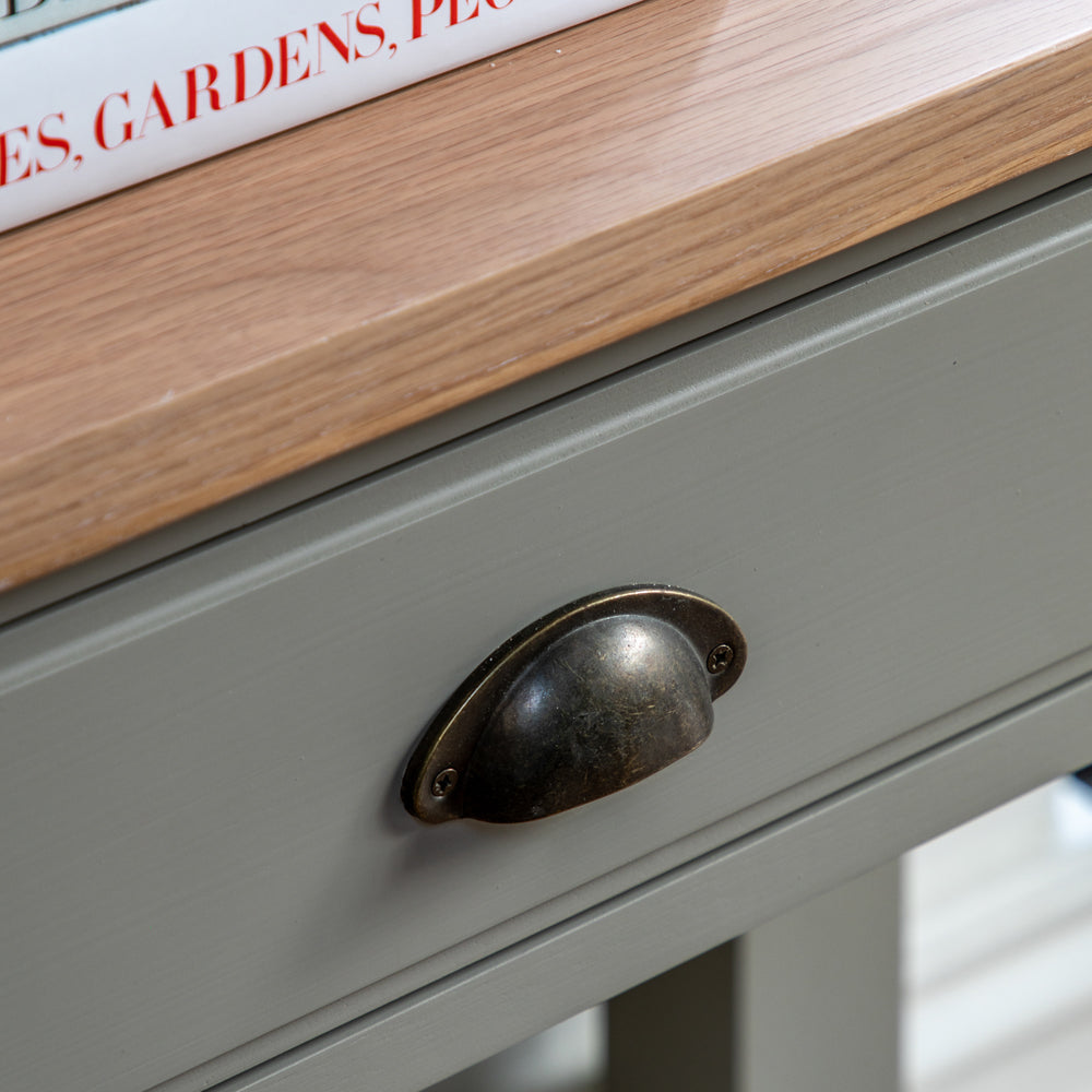 Product photograph of Gallery Interiors Sandon 2 Drawer Console In Prairie from Olivia's.