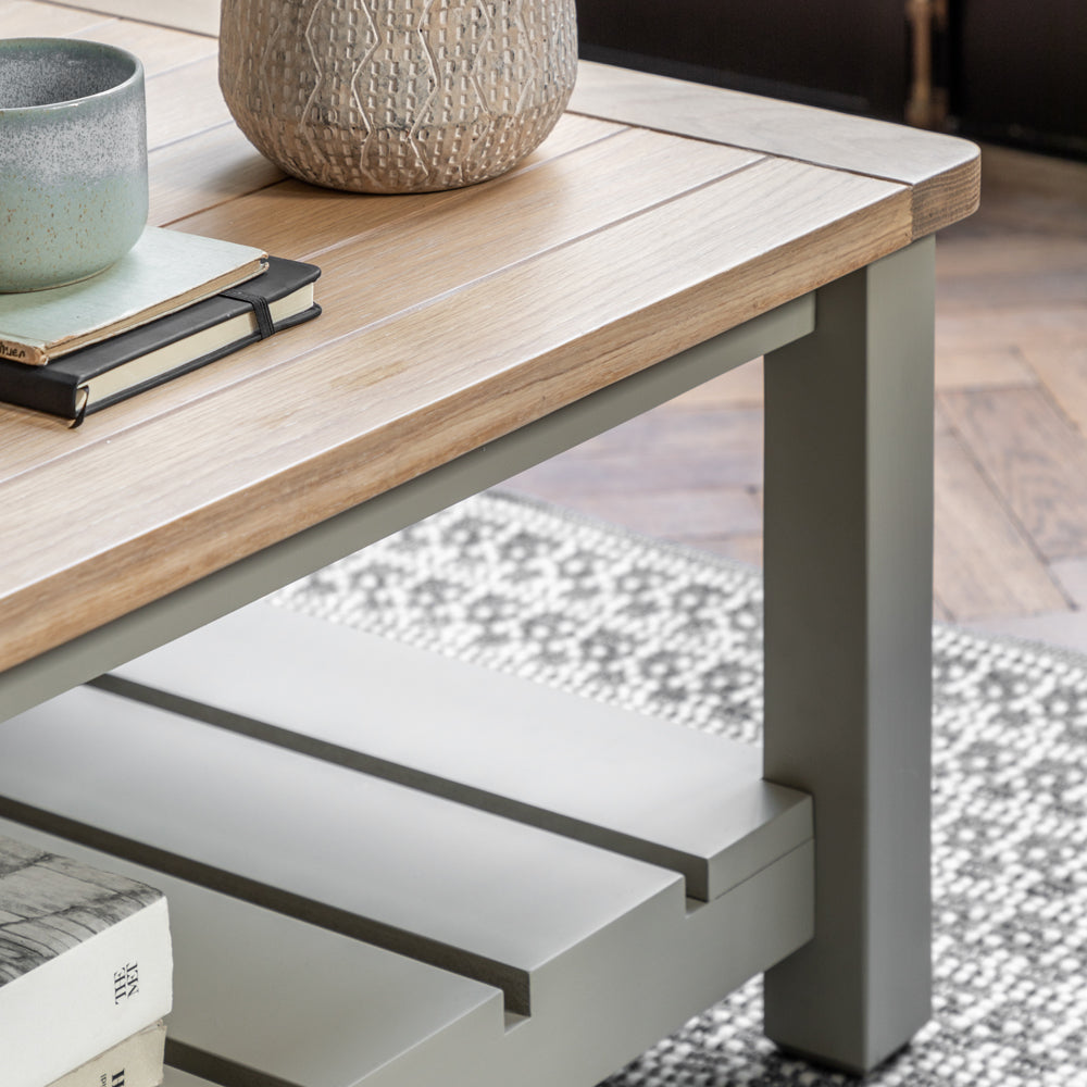 Product photograph of Gallery Interiors Sandon Coffee Table In Prairie from Olivia's.